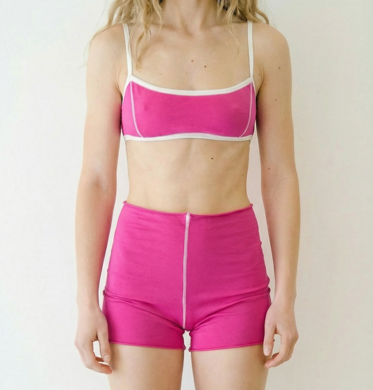 POWER PINK SHORT SET
